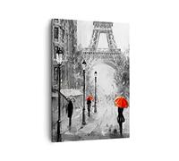ARTTOR Lienzos decorativos Paris ciudad hogar Cuadro Sobre Lienzo Moderno Vertical 50x70cm Cuadros Decoracion Salon Dormitorio Cocina Cuadros Pared Imágenes Wall Art Prints Decor Canvas PA50x70-3942
