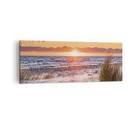 ARTTOR Lienzos decorativos Sol Playa Aves Cuadro Sobre Lienzo Moderno 140x50cm Cuadros Decoracion Salon Dormitorio Cocina Cuadros Pared Imágenes Grande XXL Wall Art Prints Decor Canvas AB140x50-4727