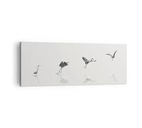 ARTTOR Lienzos decorativos Vuelo Ave Garza Cuadro Sobre Lienzo Moderno 140x50cm Cuadros Decoracion Salon Dormitorio Cocina Cuadros Pared Imágenes Grande XXL Wall Art Prints Decor Canvas AB140x50-5096