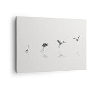 ARTTOR Lienzos decorativos Vuelo Ave Garza Cuadro Sobre Lienzo Moderno 70x50cm Cuadros Decoracion Salon Dormitorio Cocina Cuadros Pared Imágenes Wall Art Prints Decor Canvas AA70x50-5096