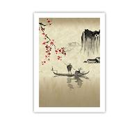 ARTTOR Moderno Cuadros Decorativo 50x70cm Poster da Parete Flor Cerezas Japón Cuadros Pared Imágenes Póster Sin Marco Decoracion Salon Dormitorio Cocina Wall Art Prints Decor - P2XPA50x70-5020
