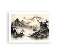 ARTTOR Moderno Cuadros Decorativo 70x50cm Poster de Pared Asia Japón Vista Cuadros Pared Imágenes Póster Sin Marco Decoracion Salon Dormitorio Cocina Wall Art Prints Decor P2XAA70x50-5777