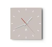 ARTTOR Moderno Reloj de Pared 30x30cm Decoracion Reloj de Vidrio Cocina Salon Oficina Comedor Reloj Decorativo Silencioso Art Wall Clock Decor Decorativo para el Hogar C3AC30x30-3330