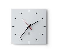 ARTTOR Moderno Reloj de Pared 30x30cm Decoracion Reloj de Vidrio Cocina Salon Oficina Comedor Reloj Decorativo Silencioso Art Wall Clock Decor Decorativo para el Hogar C3AC30x30-3287