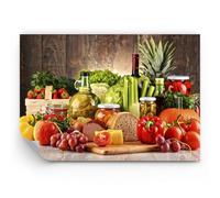 Arttor Papel pintado de vinilo tejido no tejido Premium Sand - Alimentos verduras brócoli carne - 100x70 cm - Fotomurales Decorativos Papel tapiz fotográfico Dormitorio Para la sala - WF2AA100x70-3182