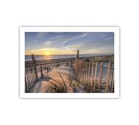 ARTTOR Póster 70x50 cm Sin Marco Paisajes Marino - 4219 - P2X | Oeste Sol Duna Moderno Cuadros de Pared Decoración Cuadro Decorativo Salón Dormitorio Cocina Lámina Cuadros de Pared ARTTOR