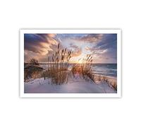 ARTTOR Póster 91x61 cm Sin Marco Paisajes Marino - 4710 - P2X | Oeste En La playa Cuadros de Pared Decoración Cuadro Decorativo Salón Dormitorio Cocina Lámina Cuadros de Pared ARTTOR