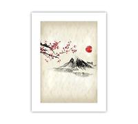 ARTTOR Poster da Parete Acuarela Asia Paisaje Póster Sin Marco 30x40cm Moderno Cuadros Decorativo Decoracion Salon Dormitorio Cocina Cuadros Pared Imágenes Wall Art Prints Decor - P2XPA30x40-4513