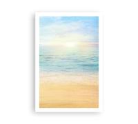 ARTTOR Poster da Parete Mar Vista Playa Póster Sin Marco 61x91cm Moderno Cuadros Decorativo Decoracion Salon Dormitorio Cocina Cuadros Pared Imágenes Wall Art Prints Decor - P2XPA61x91-5195