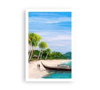 ARTTOR Poster da Parete Playa Exotismo Palmeras Póster Sin Marco 61x91cm Moderno Cuadros Decorativo Decoracion Salon Dormitorio Cocina Cuadros Pared Imágenes Wall Art Prints Decor - P2XPA61x91-5516