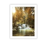 ARTTOR Poster da Parete Póster Sin Marco 40x50cm parque cascada agua Moderno Cuadros Decorativo Cuadros Pared Imágenes Decoracion Salon Dormitorio Cocina Wall Art Prints Decor - P2XPA40x50-3789