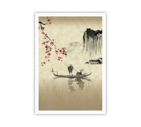 ARTTOR Poster da Parete Póster Sin Marco 70x100cm Flor Cerezas Japón Moderno Cuadros Decorativo Cuadros Pared Imágenes Decoracion Salon Dormitorio Cocina Wall Art Prints Decor - P2XPA70x100-5020