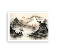 ARTTOR Poster de Pared Póster Sin Marco 100x70cm Asia Japón Vista Moderno Cuadros Decorativo Cuadros Pared Imágenes Decoracion Salon Dormitorio Cocina Wall Art Prints Decor P2XAA100x70-5777