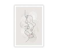 ARTTOR Póster Sin Marco 70x100 cm Personas Arte - 4629 - P2X | Soltero Línea Hombre Moderno Vertical Cuadros de Pared Decoración Cuadro Decorativo Salón Dormitorio Cocina Lámina ARTTOR
