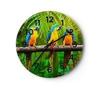 ARTTOR Reloj de Pared 30x30cm Redondo Decorativo Botánica Naturaleza - 2696