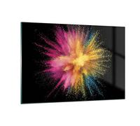 ARTTOR Vidrio Decorativo 120x80cm Moderno Horizontal Abstracto - 4529