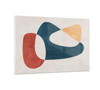 ARTTOR Vidrio Decorativo 120x80cm Moderno Horizontal Abstracto Arte - 5613 | Hola Formas Minimalist Cuadro sobre Vidrio Grande Arte mural Dormitorio Cuadros de Pared Impresión en Cristal ARTTOR