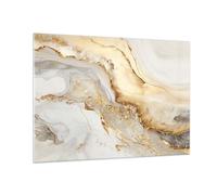 ARTTOR Vidrios decorativos 100x70cm Cuadro Sobre Vidrio Moderno Mármol Glamour Elegante Grande Cocina Cuadros Pared Impresiones Decoracion Salon Impresión en Cristal Wall Art Prints GAA100x70-5730