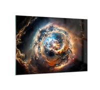 ARTTOR Vidrios decorativos 100x70cm Cuadro Sobre Vidrio Moderno Universo Cosmos Galaxia Grande Cocina Cuadros Pared Impresiones Decoracion Salon Impresión en Cristal Wall Art Prints GAA100x70-5808