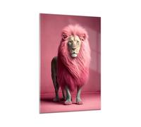 ARTTOR Vidrios decorativos 80x120cm Cuadro Sobre Vidrio Moderno León Vanguardia De Niña Grande Cocina Cuadros Pared Impresiones Decoracion Salon Impresión en Cristal Wall Art Prints GPA80x120-5714