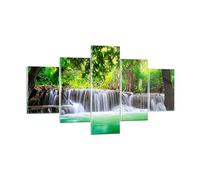 ARTTOR Vidrios decorativos Agua parque naturaleza paisaje Cuadro Sobre Vidrio Moderno 125x70cm Decoracion Salon Cuadros Pared Impresiones Tríptico Impresión en Cristal Wall Art Prints GEA125x70-2502