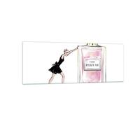 ARTTOR Vidrios decorativos Moda Mujer Perfumes Cuadro Sobre Vidrio Moderno 140x50cm Decoracion Salon Cocina Cuadros Pared Impresiones Grande XXL Impresión en Cristal Wall Art Prints GAB140x50-4128