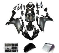 Artudatech ABS Injection Plastic Kit Fairing Fit para Yamaha YZF R1 2007-2008 Gloss Matt Black #011