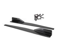 Artudatech Faldones laterales de coche, divisor rocker, difusor, aletas winglet, par de alas, 45cm, alerón de falda lateral de coche, fibra de carbono