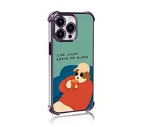 Artudatech Live an Optimistic Life Four-Corner airbags Anti-Fall Phone Case for iPhone 14 Plus