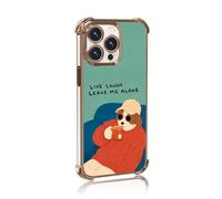 Artudatech Live an Optimistic Life Four-Corner airbags Anti-Fall Phone Case for iPhone 15 Pro