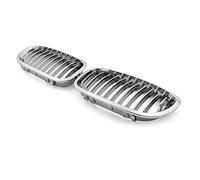 Artudatech Parrilla del Parachoques Delantero ABS Chrome Mesh Apto para BMW E46 2D 2003-2005 3 Series (No Logo)