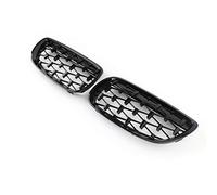 Artudatech Parrilla del Parachoques Delantero Apto para BMW 2007-2010 E92 E93 328i 335i 2DR Meteor Black (No Logo)