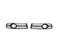 Artudatech Parrilla del Parachoques Delantero Front Bumper Honeycomb Fog Grille Cover Fit for Audi A4 B7 S-Line S4 2005-2008 Black (No Logo)