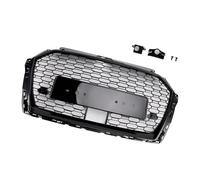 Artudatech Parrilla del parachoques delantero RS3 Style Honeycomb Front Grille Fit for Audi A3 S3 2017-2019 W/ACC Black