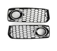 Artudatech Parrilla del Parachoques Delantero RS5 Style Honeycomb Apto para Audi A5 S-Line/S5 B8 2008-2012 (No Logo)