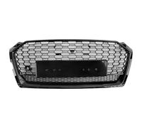 Artudatech Parrilla del parachoques delantero RS5 Style Honeycomb Sport Mesh Hex Grille Fit for Audi A5 S5 B9 2017-2019