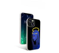 Artudatech TPU Case para iPhone 15 Pro MAX, Neon Blue Angel Halo