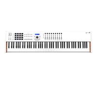 Arturia Keylab 88 MKII Blanco: Controlador de Audio MIDI, 88 Teclas, 16 Pads RGB, USB, Software de Laboratorio Analógico, Ableton Live Lite, Piano V, Wurli Vox Continental V
