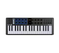 Arturia MiniLab 37, Controlador USB MIDI con teclado de 37 teclas | 37 finas teclas, pads, encoders, faders, integración de DAW, USB-C, paquete de software, arpegiador, modo acordes