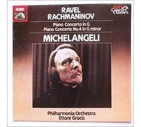 Arturo Benedetti Michelangeli, Philharmonia Orchestra, Ettore Gracis - Arturo Benedetti Michelangeli , Philharmonia Orchestra , Ettore Gracis - Ravel Piano Concerto In G-Major, Rachmaninov Piano Concerto No. 4 In G-Minor - His Master's Voice - SXLP 30169