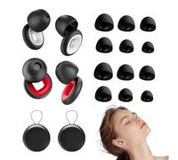 Artvive - 2 pares de tapones para los oídos para motocicleta, tapones para los oídos de Artevive para silenciar los ronquidos, reutilizables, para reducir el ruido, para dormir y reducir el ruido