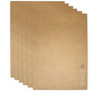 Artway - Cuaderno de dibujo con cubierta de papel kraft suave - Papel cartulina reciclado blanco - 130 g/m² - A3 - Pack de 6