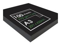 Artway Enviro A3 Cartulina Negra, 270g/m², 100 Hojas Sueltas, Reciclada
