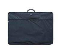 ARTWAY - Funda portafolio de Transporte - Hombro y Correas internas - Carpeta de Arte Grande con Bolsillos internos y externos, Negro, A1