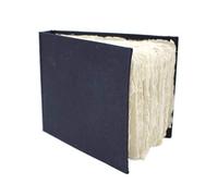 Artway Indigo - Cuaderno de Bocetos de Papel de Algodón - A6 Apaisado - 70 Caras/35 Páginas de 250gsm Papel de Trapo de Algodón Textura Media - 100% Hecho a Mano