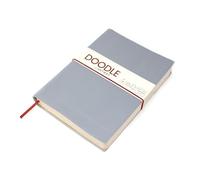 Artway Doodle - Bloc/diario de papel cartridge - Tapas de cuero suave - 150 gsm - 175 x 125 mm - 82 hojas - Fresno