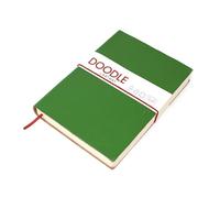 Artway Indigo Doodle - Diario/Libro de Notas de Cuero Verde Aguacate - 175mm x 125mm - 164 Caras/82 Páginas de Papel de Cartulina de 150gsm