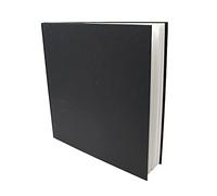 Artway Studio - Cuaderno de dibujo cuadrado encuadernado en cartón - 285mm - 92 Caras/46 Páginas de papel de 170 gsm - Cuaderno de dibujo negro de tapa dura