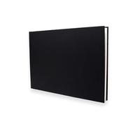 Artway Studio - Cuaderno de dibujo A3 encuadernado en cartón - Paisaje - 80 Caras/40 Páginas de papel de 170 gsm - Cuaderno de dibujo negro de tapa dura