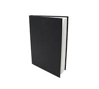 Artway Studio - Cuaderno de dibujo A5 encuadernado en cartón - Retrato - 92 Caras/46 Páginas de papel de 170 gsm - Cuaderno de dibujo negro de tapa dura